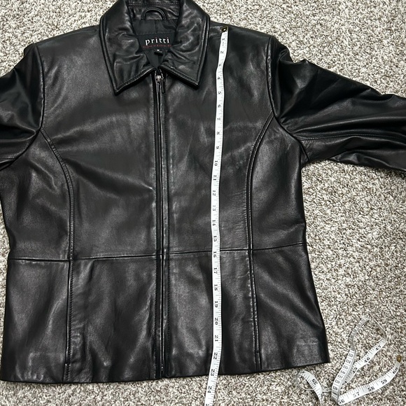 100% Genuine Leather Pritti Leather Jacket Women’s Size Medium - Picture 7 of 7